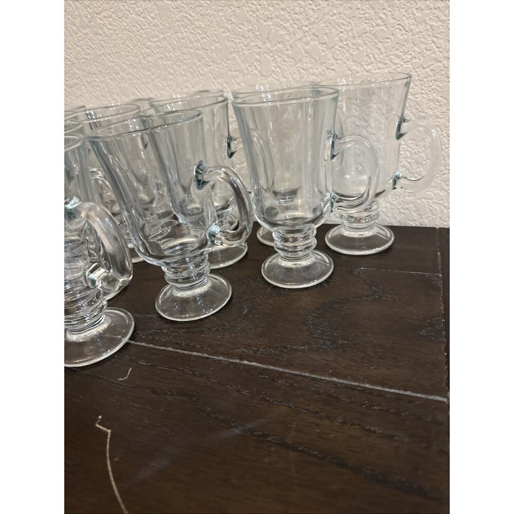 Libbey Irish Coffee Mugs Pedestal Footed5 3/4”. Set Of 12 - Picture 6 of 8